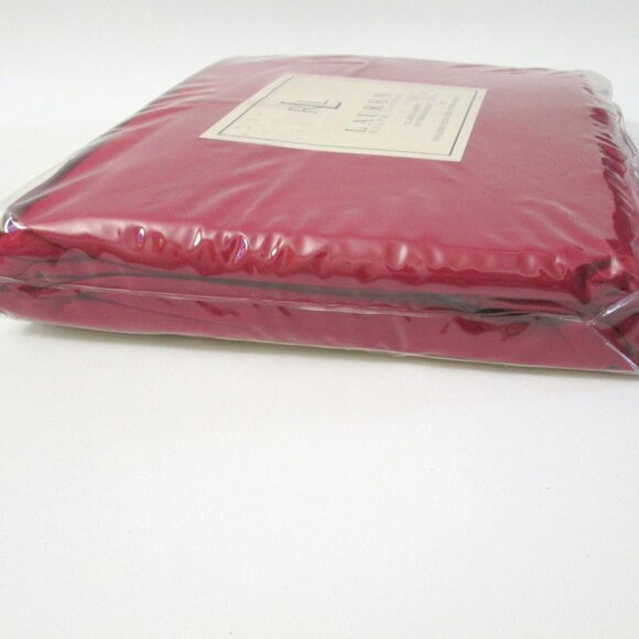 Lauren Ralph Lauren Queen Extra Deep Fitted Sheet Scarlet Supima Cotton FVD052 - Picture 5 of 7